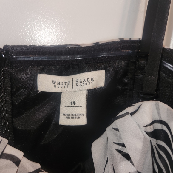 WHBM Knee Length Strapless dress with removeable adjustable straps Size 14  EUC - Picture 8 of 9